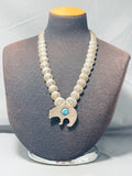 One Of The Best Vintage Native American Navajo Turquoise Sterling Silver Necklace-Nativo Arts