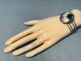 One Of The Most Unique Vintage Native American Navajo Jasper Sterling Silver Bracelet-Nativo Arts