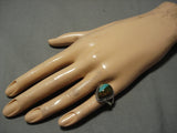 Native American Important Jeanette Dale Royston Turquoise Sterling Silver Ring-Nativo Arts