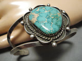 Tremendous Vintage Native American Navajo Huge Royston Turquoise Sterling Silver Bracelet-Nativo Arts