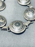 Native American Unique Vintage Southwest Silver Linked Pendants Bracelet-Nativo Arts