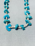 Incredible Vintage Native American Navajo Turquoise Sterling Silver Necklace-Nativo Arts