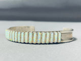 Marvelous Vintage Native American Navajo Synthetic Opal Sterling Silver Bracelet-Nativo Arts