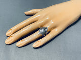 Incredible Symbolic Horny Toad Native American Navajo Sterling Silver Toad Ring-Nativo Arts