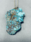Chunky Nugget Vintage Native American Navajo Sterling Silver Necklace Old-Nativo Arts