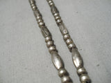 Stunning Vintage Native American Navajo Carico Lake Turquoise Sterling Silver Necklace Old-Nativo Arts