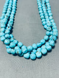 Native American Very Rare Circular Turquoise Vintage Santo Domingo Necklace-Nativo Arts