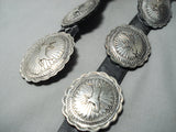 Best Biggest Vintage Native American Navajo Horse Sterling Silver Concho Belt Old-Nativo Arts