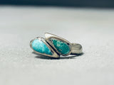 Sweet Vintage Native American Navajo Royston Turquoise Sterling Silver Ring-Nativo Arts