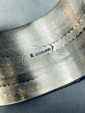 137 Grams Concho Shield Native American Navajo Sterling Silver Repoussed Bracelet-Nativo Arts