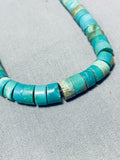 Native American Traditional Vintage Santo Domingo Royston Old Kingman Turquoise Necklace-Nativo Arts