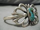 Amazing Vintage Native American Navajo Royston Turquoise Sterling Silver Bracelet-Nativo Arts