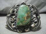 Best Vintage Native American Navajo Damale Turquoise Sterling Silver Bracelet - Huge!-Nativo Arts