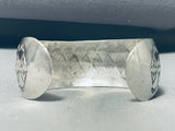 Dynamic Vintage Native American Navajo Sterling Silver Bracelet-Nativo Arts