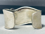 One Of The Most Detailed Vintage Navajo Sterling Silver Pueblo Bracelet-Nativo Arts