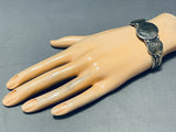 Native American Incredible Vintage Southwest Sterling Silver Coin Bracelet-Nativo Arts