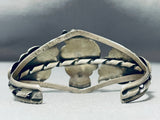 Absolutely Incredible Vintage Native American Navajo Turquoise Paw Sterling Silver Bacelet-Nativo Arts