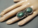 Bigger Vintage Native American Navajo Royston Turquoise Sterling Silver Ring Old-Nativo Arts