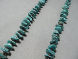 Amazing Vintage Santo Domingo Native American Navajo Turquoise Nugget Sterling Silver Necklace-Nativo Arts
