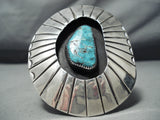 Colossal Museum Vintage Native American Navajo Red Mountain Turquoise Sterling Silver Bracelet-Nativo Arts