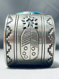 Glenn Irene Sandoval Vintage Native American Navajo Turquoise Sterling Silver Bracelet-Nativo Arts