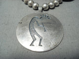 Rare Longer Vintage Native American Navajo Hand Tooled Sterling Silver Necklace-Nativo Arts