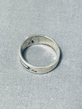 Impressive Vintage Native American Hopi Sterling Silver Band Ring-Nativo Arts