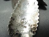 Magnificent Vintage Native American Navajo Mother Of Pearl Sterling Silver Necklace-Nativo Arts