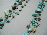 Spectacular Navajo Native American Turquoise 4 Strand Necklace-Nativo Arts