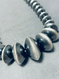 One Of The Most Unique Ever Vintage Native American Navajo Sterling Silver Necklace-Nativo Arts