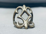 Dynamic Vintage Native American Navajo Sterling Silver Ring-Nativo Arts