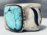 Important Redhorse Vintage Native American Navajo Huge Turquoise Sterling Silver Bracelet-Nativo Arts