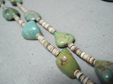 Fantastic Santo Domingo Royston Turquoise Heishi Necklace Native American-Nativo Arts