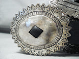 Early Vintage Native American Navajo Sterling Silver Coin Concho Belt-Nativo Arts