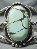 Museum Vintage Native American Navajo Carico Lake Turquoise Sterling Silver Bracelet Old-Nativo Arts