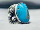 Incredible San Felipe Kingman Turquoise Sterling Silver Ring-Nativo Arts