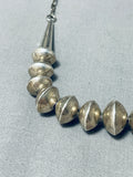 Elegant Vintage Native American Navajo Sterling Silver Necklace-Nativo Arts