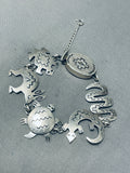 Important Willie Family Vintage Native American Navajo Sterling Silver Animal Bracelet-Nativo Arts