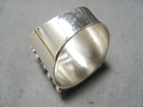 Fabulous Santo Domingo Coral Sterling Silver Ring Native American-Nativo Arts