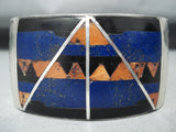 Best Mary Morgan Vintage Native American Navajo Lapis Sterling Silver Bracelet-Nativo Arts