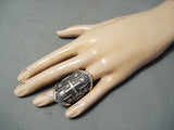 Stan Yazzie Amazing Navajo Sterling Silver Cross Ring Native American-Nativo Arts