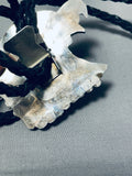 Fascinating Vintage Native American Zuni Sterling Silver Bolo-Nativo Arts