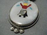 Striking Vintage Navajo August Largo Sterling Silver Native American Necklace-Nativo Arts