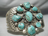 One Of The Best Vintage Native American Navajo Royston Turquoise Sterling Silver Bracelet Old-Nativo Arts