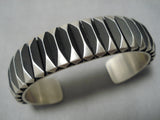 Stunning Vintage Navajo Tahe Family Sterling Silver Native American Bracelet-Nativo Arts