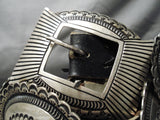 Important Huge Heavy Vintage Native American Navajo Sterling Silver Ernest Begay Concho Belt-Nativo Arts