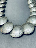 Stunning Vintage Native American Navajo Sterling Silver Necklace-Nativo Arts