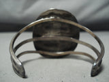 Bold Huge Vintage Native American Navajo Light Blue Turquoise Sterling Silver Bracelet-Nativo Arts