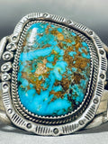 Johnny Johnson Vintage Native American Navajo Rare Turquoise Sterling Silver Bracelet-Nativo Arts