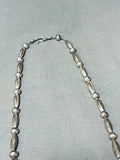 Early Vintage Native American Navajo Sterling Silver Squash Blossom Necklace-Nativo Arts